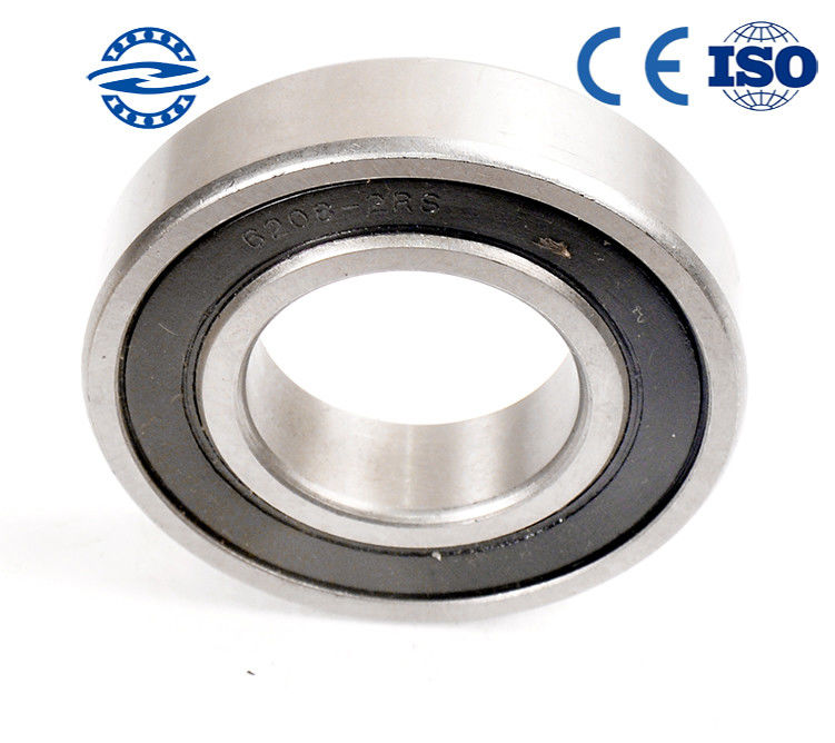 فتح ختم صف واحد الكرة أخدود عميق تحمل 6208 6306 2RS 40 * 80 * 17mm