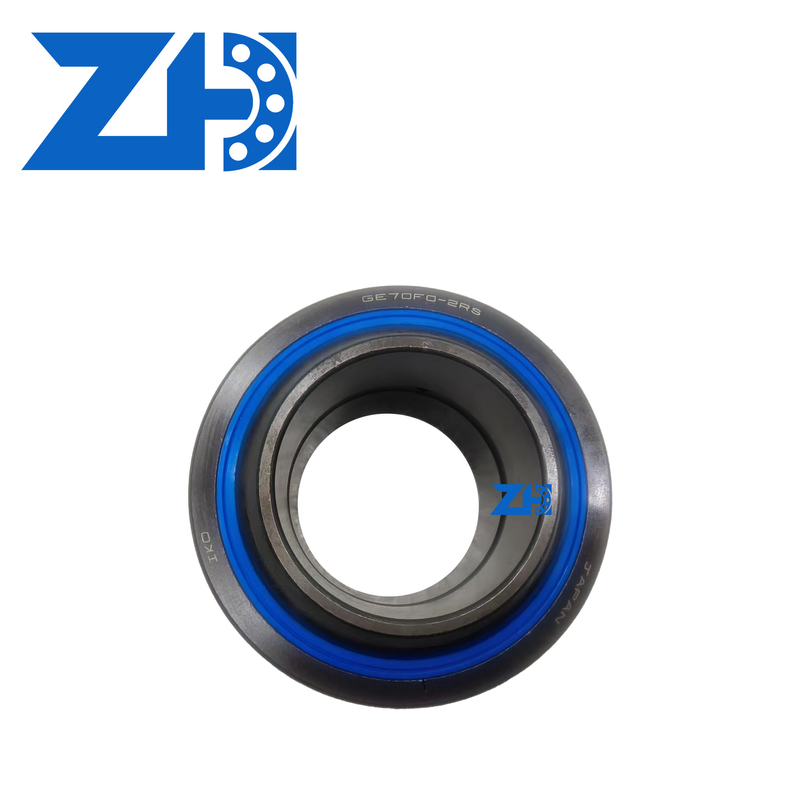 GE70F0-2RS محمل المفاصل الكروية عالية القدرة على الحمل والزبدة الذاتية للسرعة المنخفضة الزاوية والمواءمة الذاتية