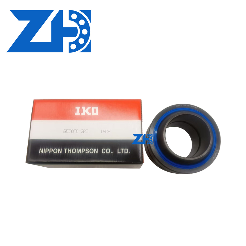 GE70F0-2RS محمل المفاصل الكروية عالية القدرة على الحمل والزبدة الذاتية للسرعة المنخفضة الزاوية والمواءمة الذاتية