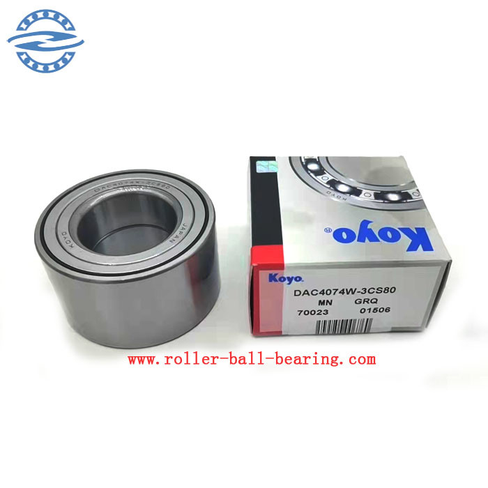 DAC4074W-3CS80 Gcr15 Hub Bearing Spare Parts DAC4074 حجم محمل عجلة السيارة 40 * 74 * 42 مللي متر