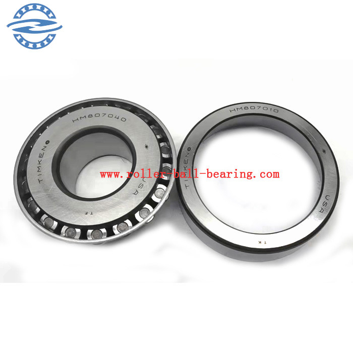Gcr15 أسطواني مستدق OEM HM807040 / 10 مقاس 44.45 * 104.78 * 36.51 مم HM807040 / 807010 807040 807010