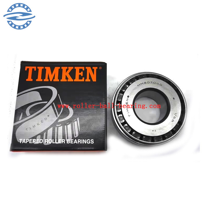 Gcr15 أسطواني مستدق OEM HM807040 / 10 مقاس 44.45 * 104.78 * 36.51 مم HM807040 / 807010 807040 807010
